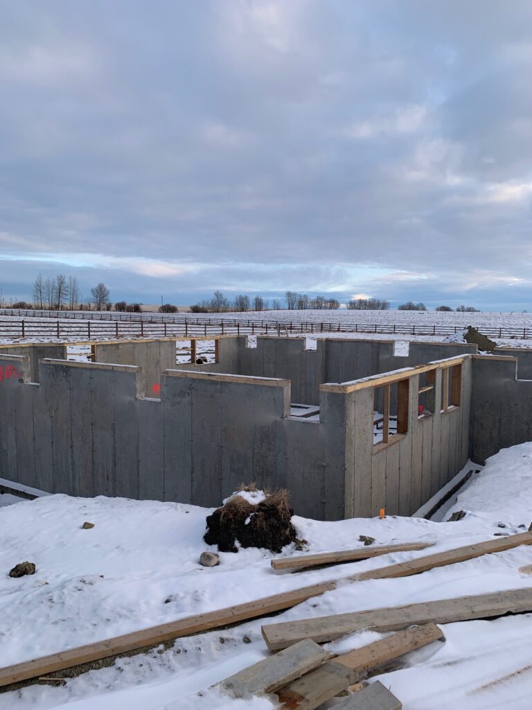 House Foundation in DeWinton, Alberta